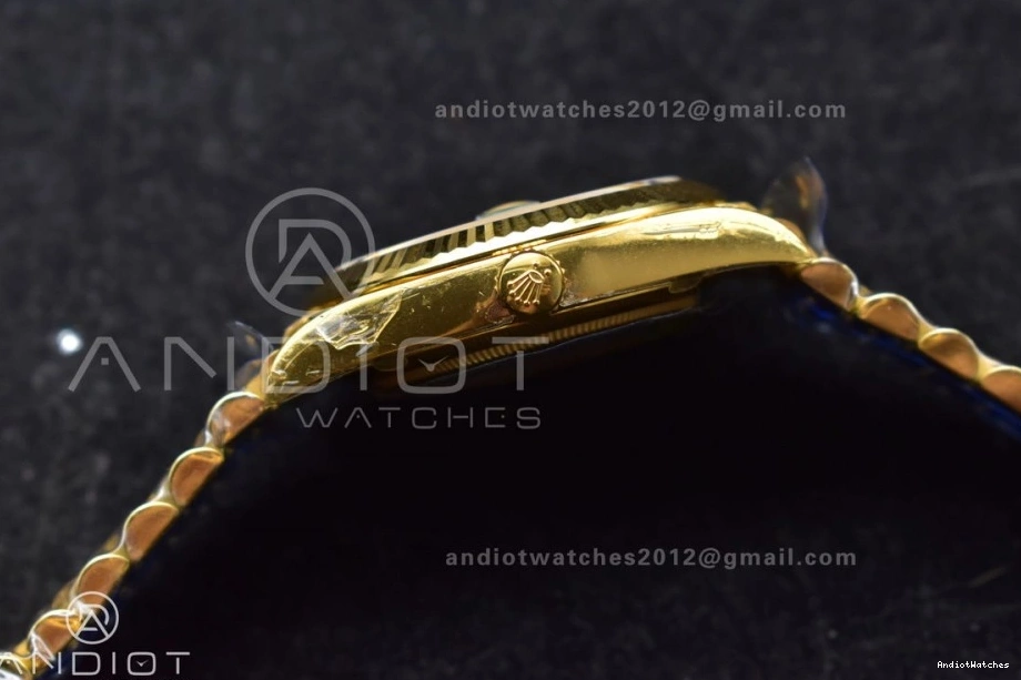 40 Edition VR3255 Dial Weight) Day THBF YG 660 Date (Gain Crystal Bracelet on Best President RelaxedFit 228238 1:1 Black 0727